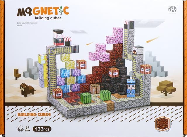 Cubos Magnéticos de Construção Chuang Huang Ch1358 (133 Pçs)