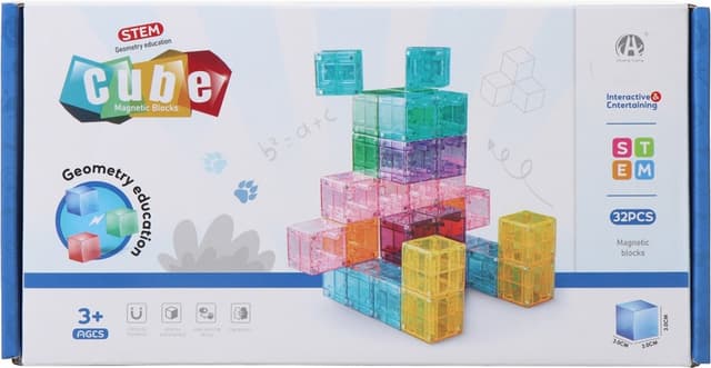 Cubos Magnéticos de Construção Chuang Huang Ch1445 (32 Pçs)