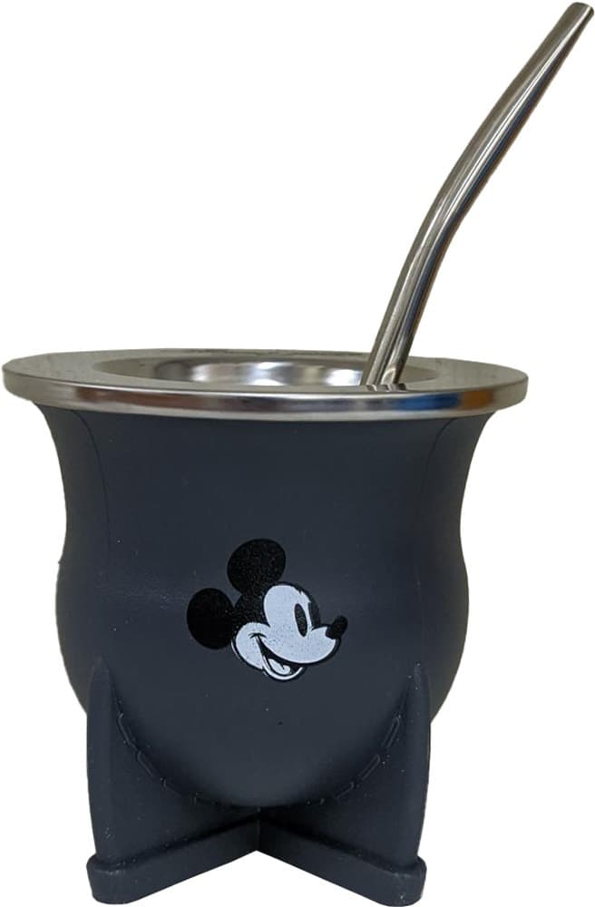 Cuia para Chimarrão Ppr Mickey Mouse Cinza
