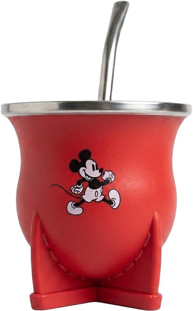Cuia para Mate Ppr Mickey Mouse - Vermelho