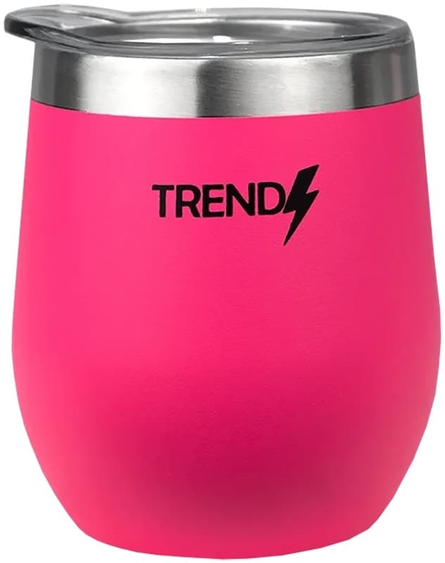 Cuia para Mate Trendy 16266B com Tampa 280mL - Fúcsia