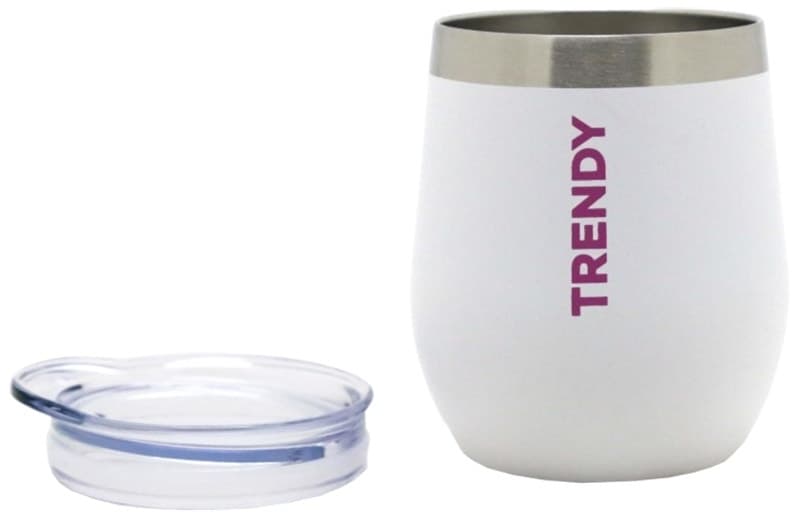 Cuia para Mate Trendy 16267B com Tampa 280mL - Branco