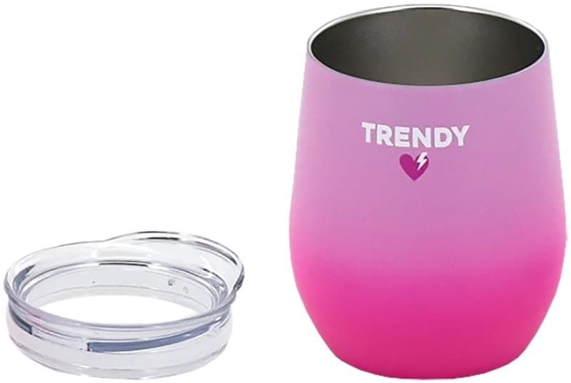Cuia para Mate Trendy 18486 com Tampa 280mL - Fúcsia