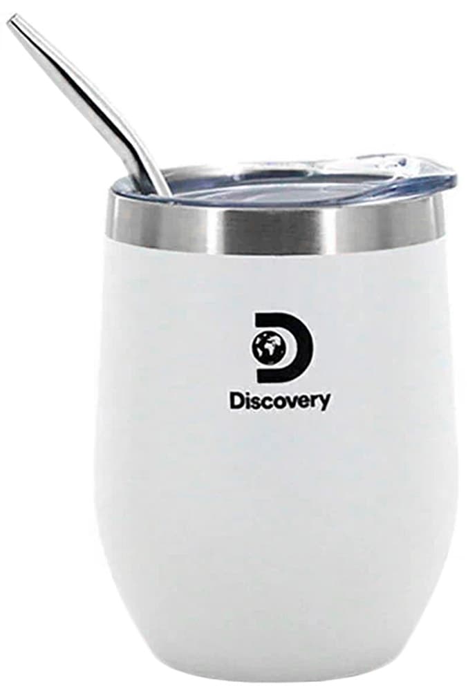 Cuia Térmica Discovery Adventures com Tampa Acrílica Branco