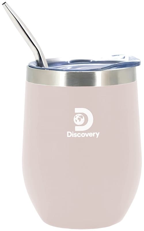 Cuia Térmica Discovery 17124 com Bomba 350mL - Rosa