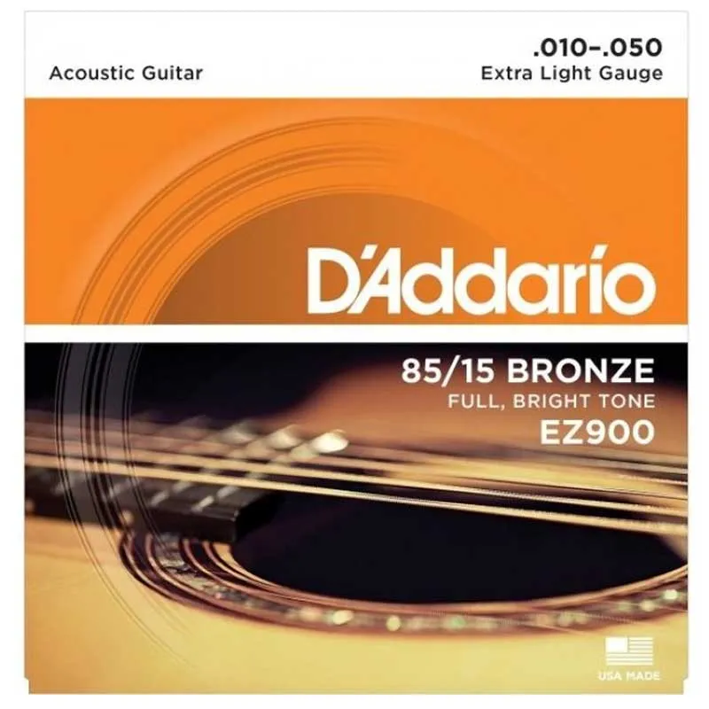 D'addario Cuerda De Guitarra Acustica EZ900 Bronze 10/50 Ext Light