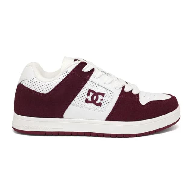 Tênis Dc Lifestyle Masc Moda Mant00-M-36 Branco/Vermelho Tam. 42