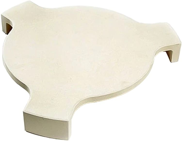 Defletor de Calor Cerâmico para Churrasqueira Kamado 3 Pernas 53x45x9