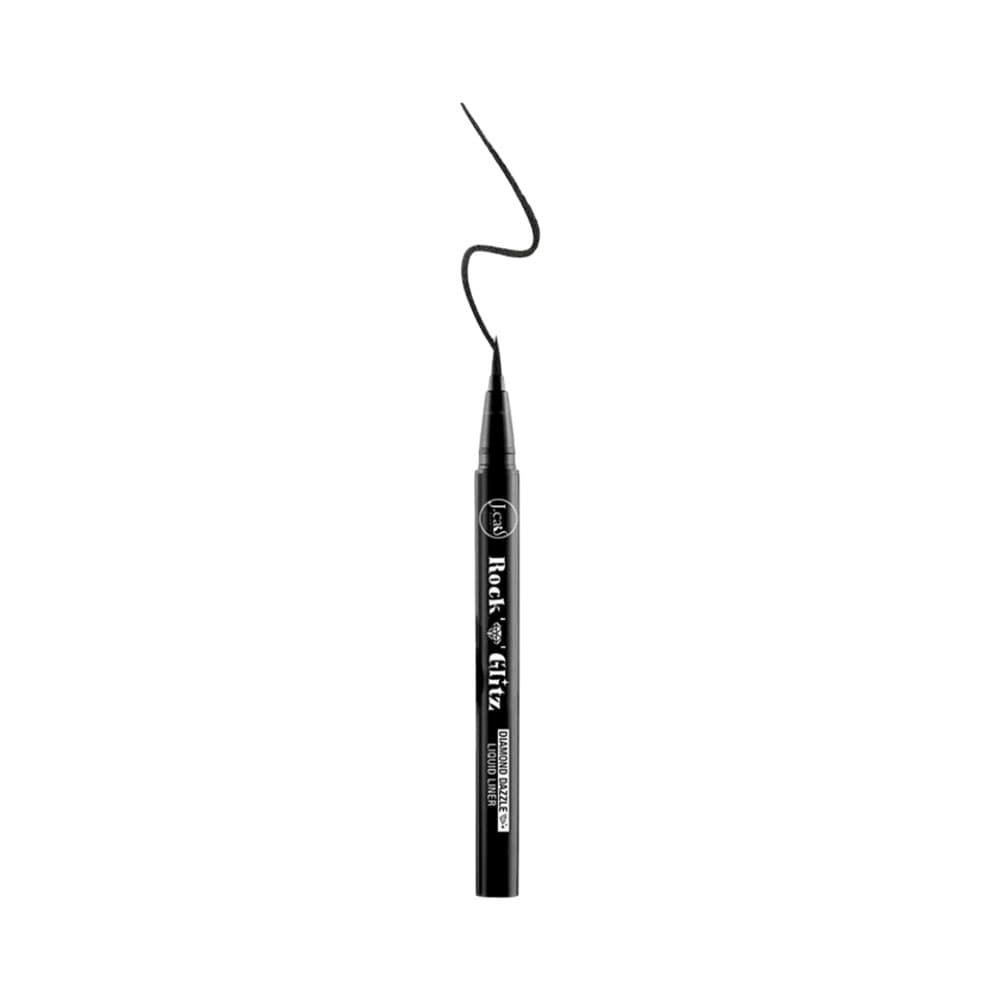 Delineador de Olhos J.Cat Rock N' Glitz Diamond Dazzle Líquido Sable Black Cintilante 0,85G