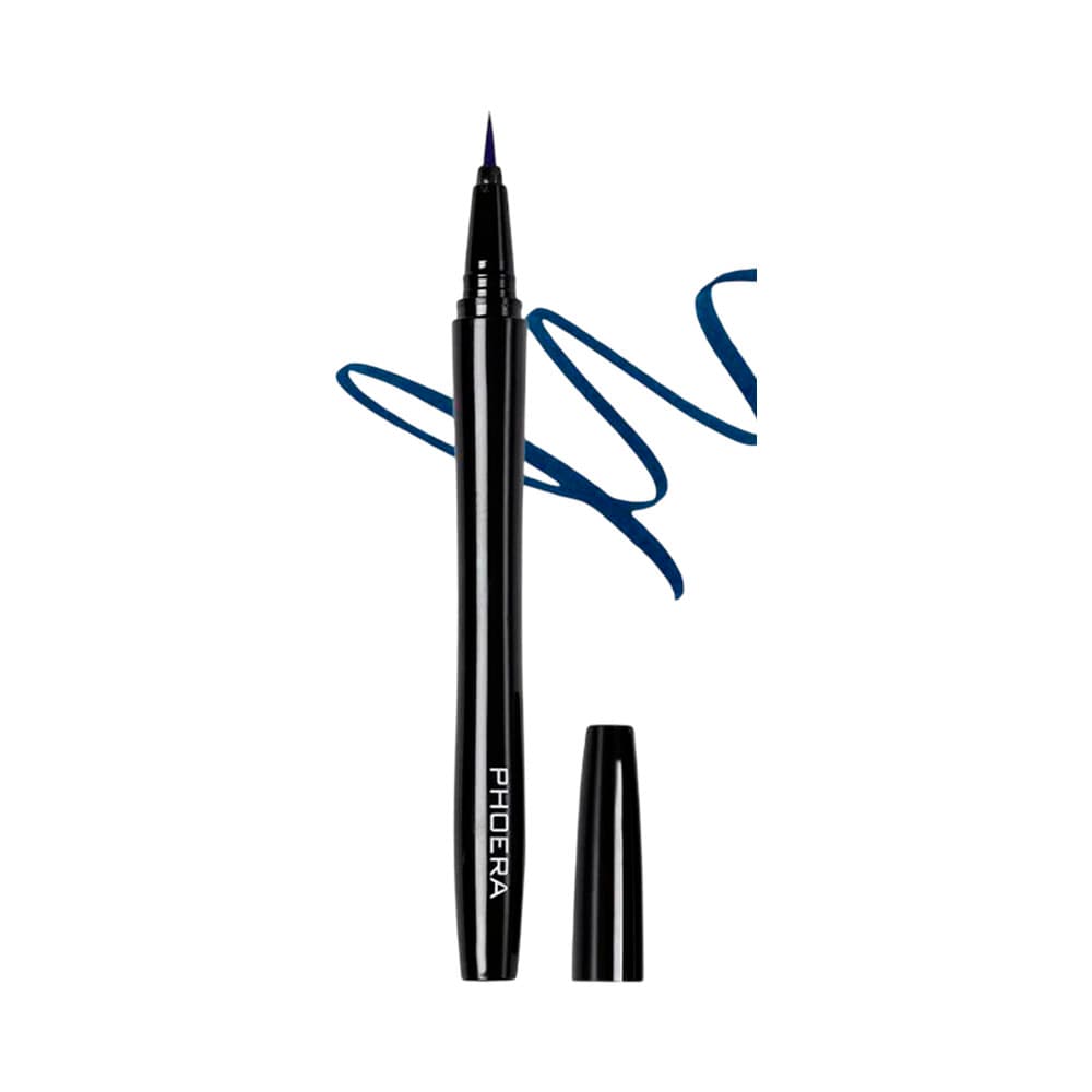 Delineador de Olhos Phoera Precision Waterproof Liquid 8ml Azul Escuro
