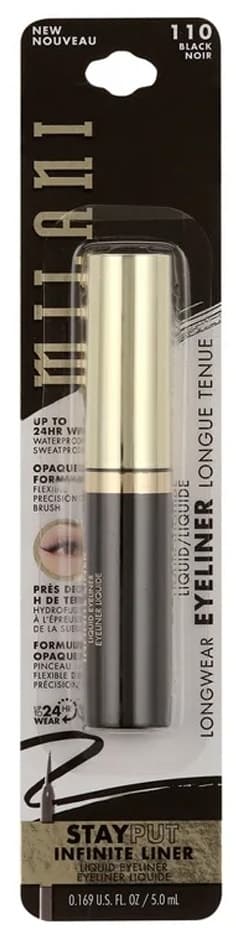 Delineador Milani Stay Put Infinite 110 Preto Noir - 5mL