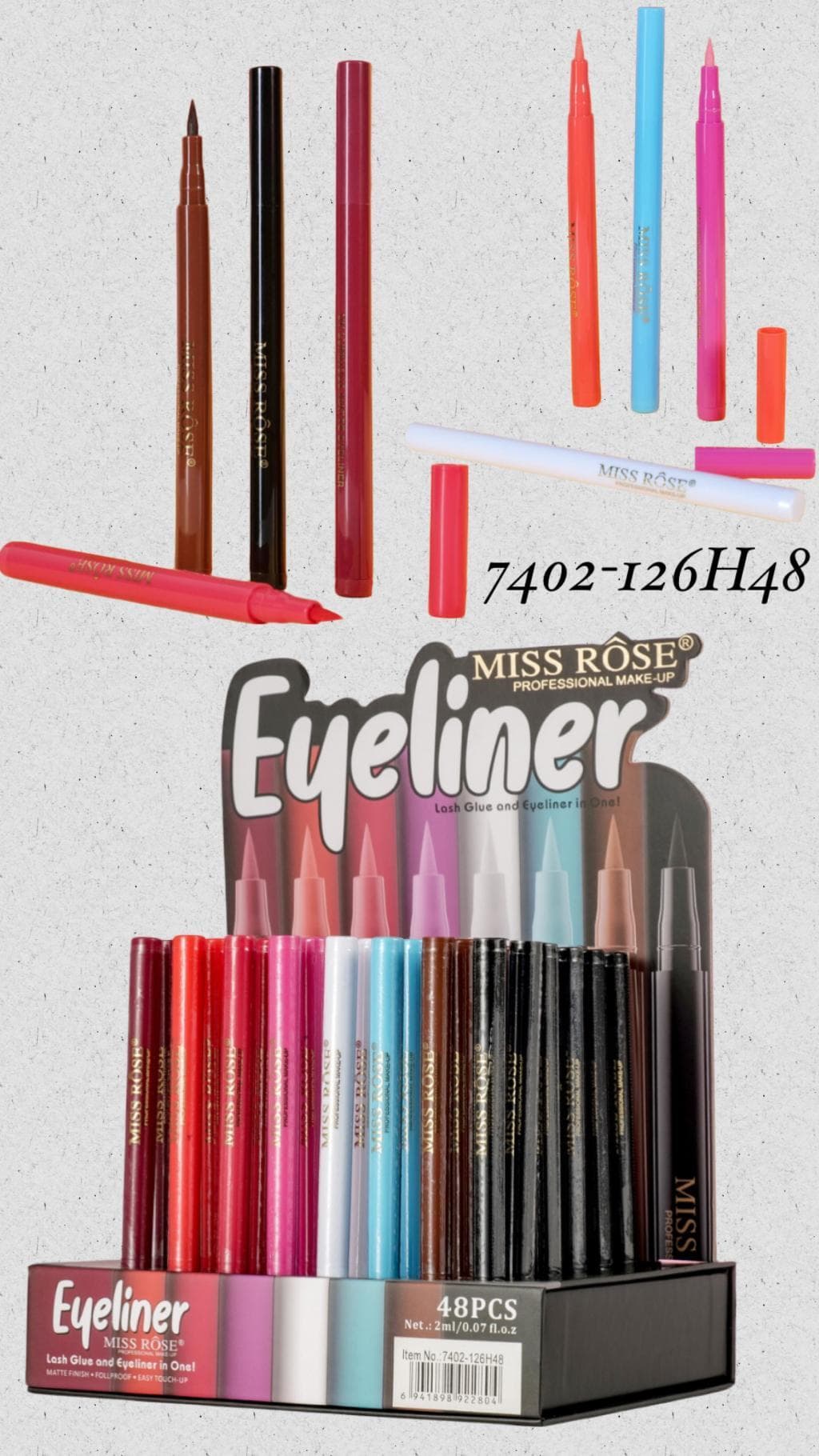 Delineador Miss Rose 7402-126H48 Colorido