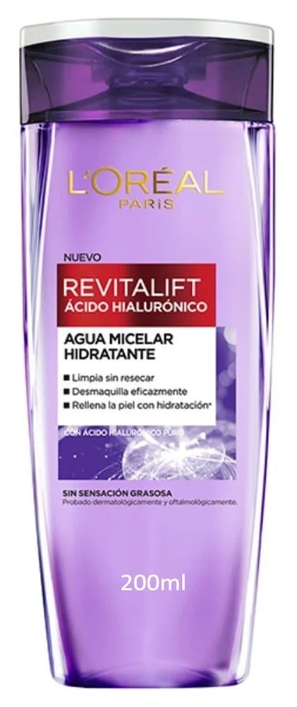 Água Micelar L'Oréal Revitalift Ácido Hialurónico 200mL