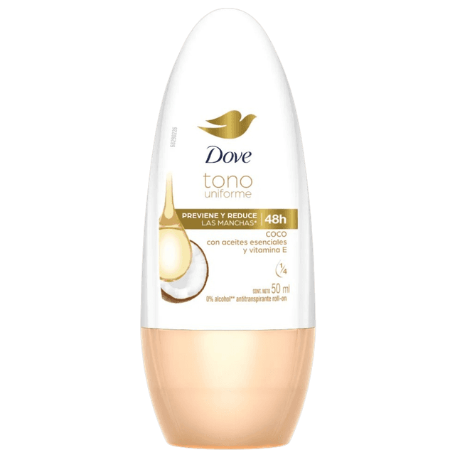 Desodorante Roll-on Dove Coco com Óleos Essenciais 50ml