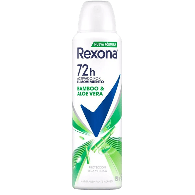 Desodorante Aerosol Rexona Bamboo Y Aloe Vera Feminino 150ml
