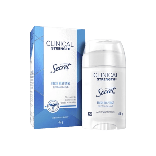 Desodorante Secret Clinical Strength Fresh Response Creme Suave 45G
