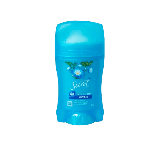 Desodorante Secret Stick 4X Fresh Defense Waterlily Feminino 45G