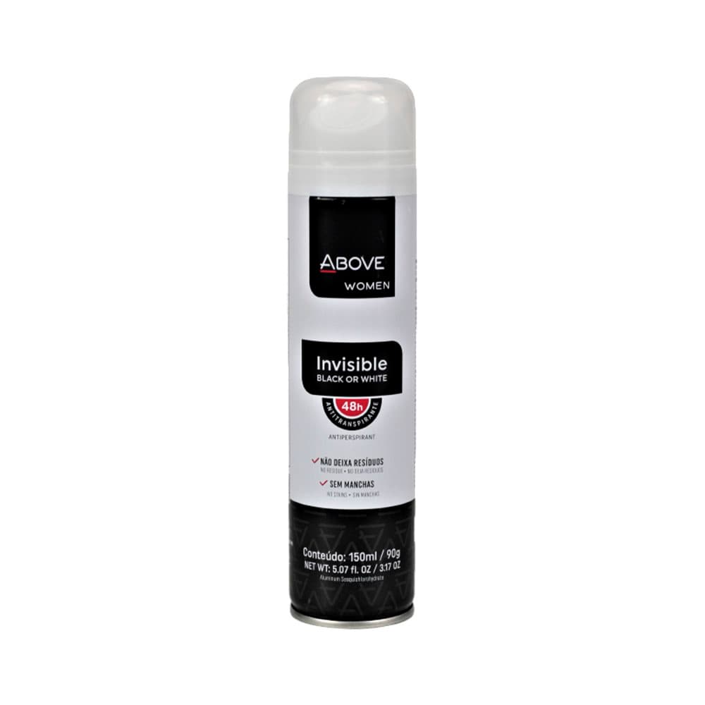 Desodorante Feminino Above Invisible 48H 150ml