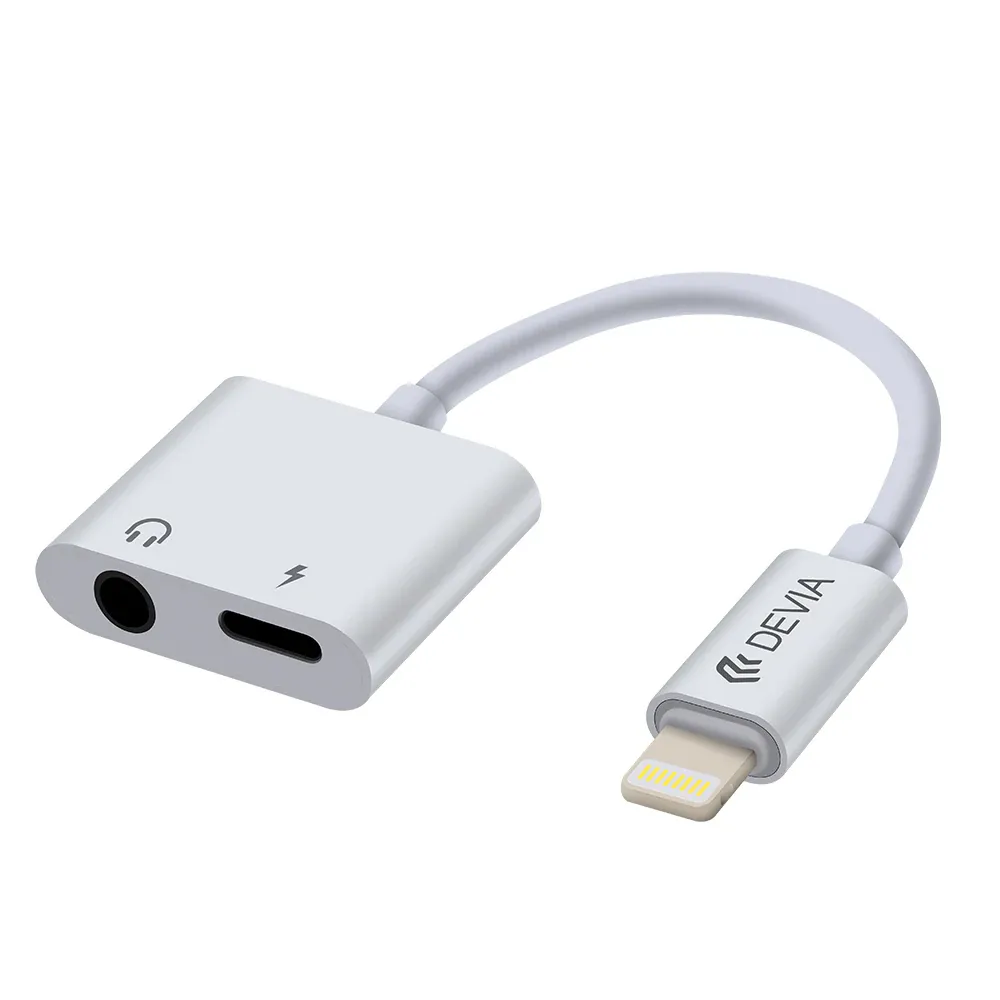 Adaptador Devia Lightning para 3.5Mm Branco