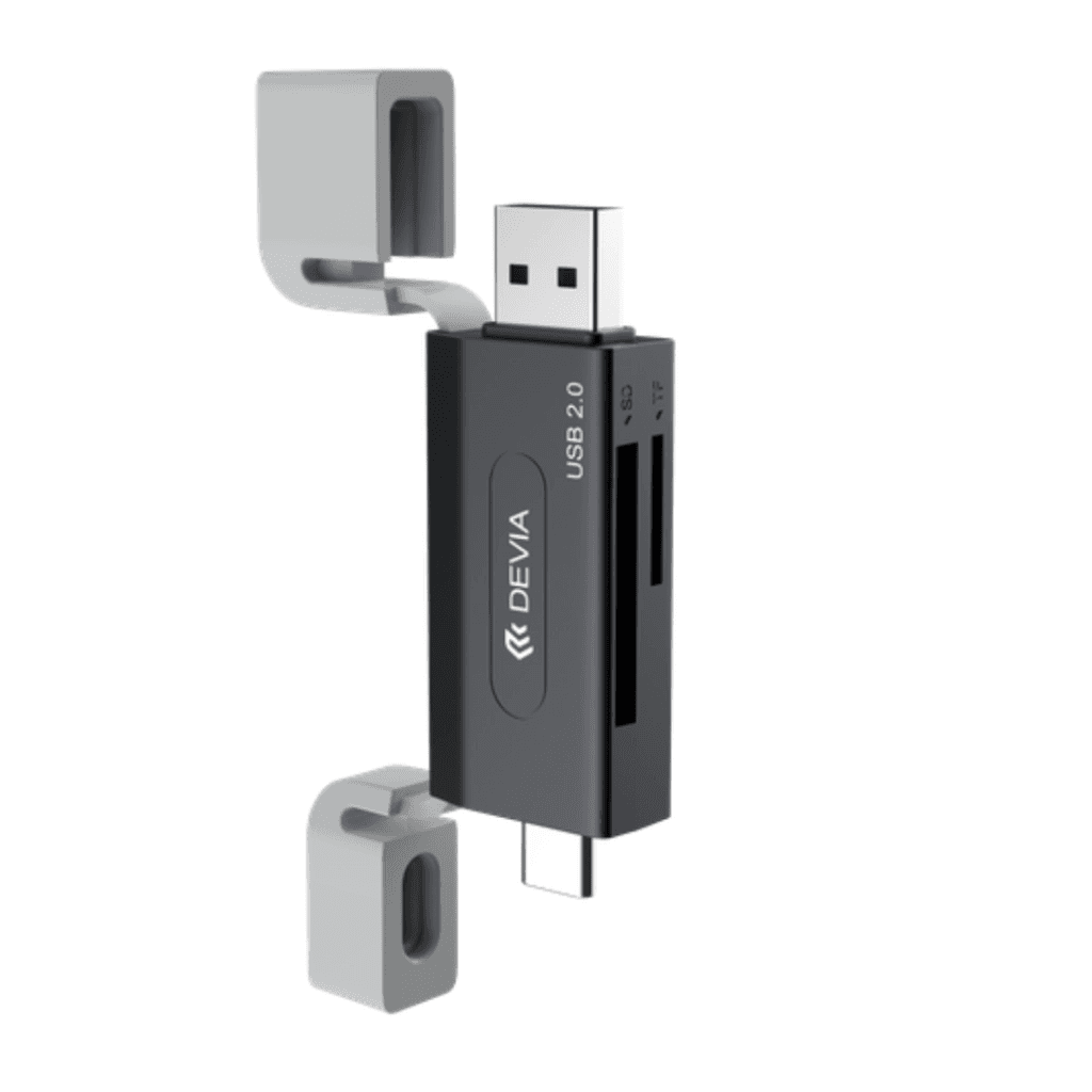 Adaptador Devia USB-C/USB-A 3.0 Preto