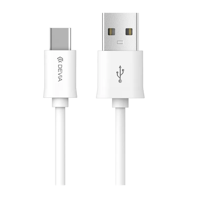 Cabo Devia Ec066 USB A USB-C 2M Branco