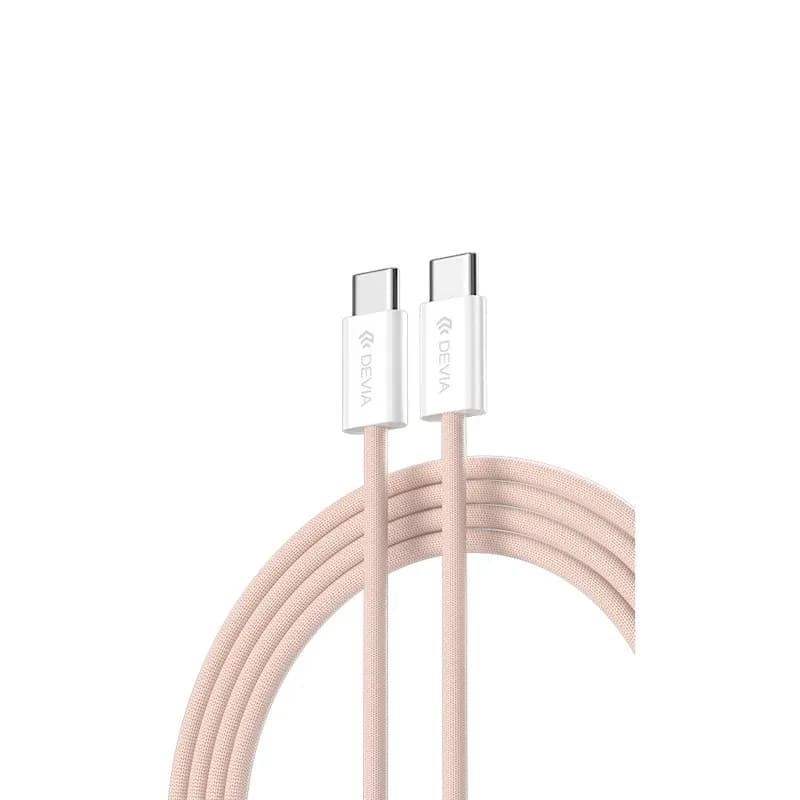 Cabo Devia USB-C para USB-C 60W 1M Rosa