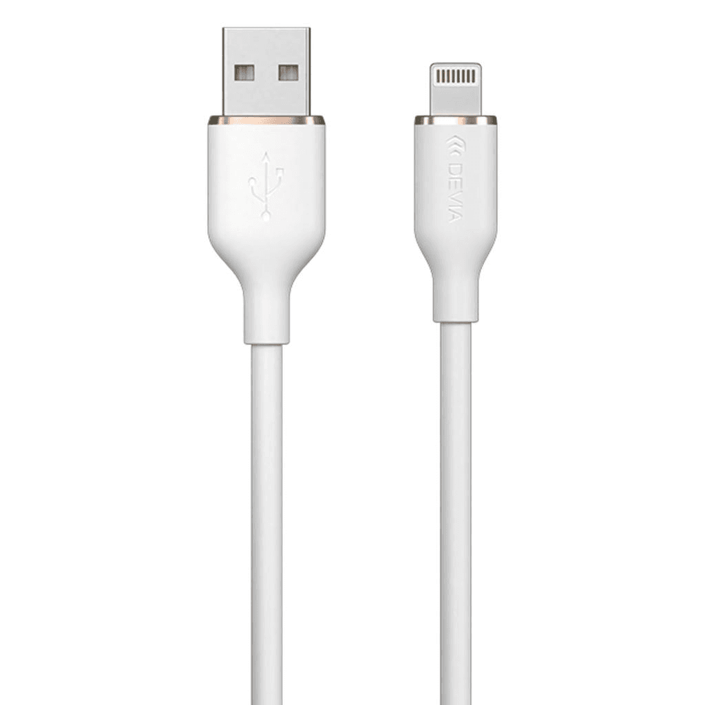 Cabo Devia USB A Lightning 1.2M Branco