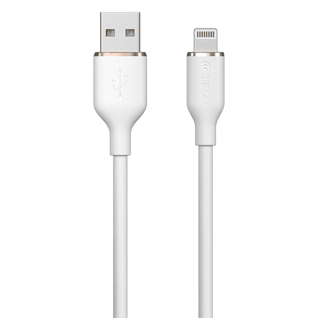 Cabo Devia USB A Lightning 1.2M Branco