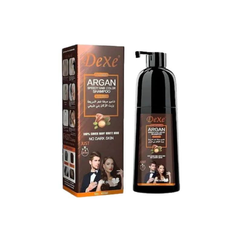 Shampoo Colorante Dexe Argan Speedy D.Brown 420ml