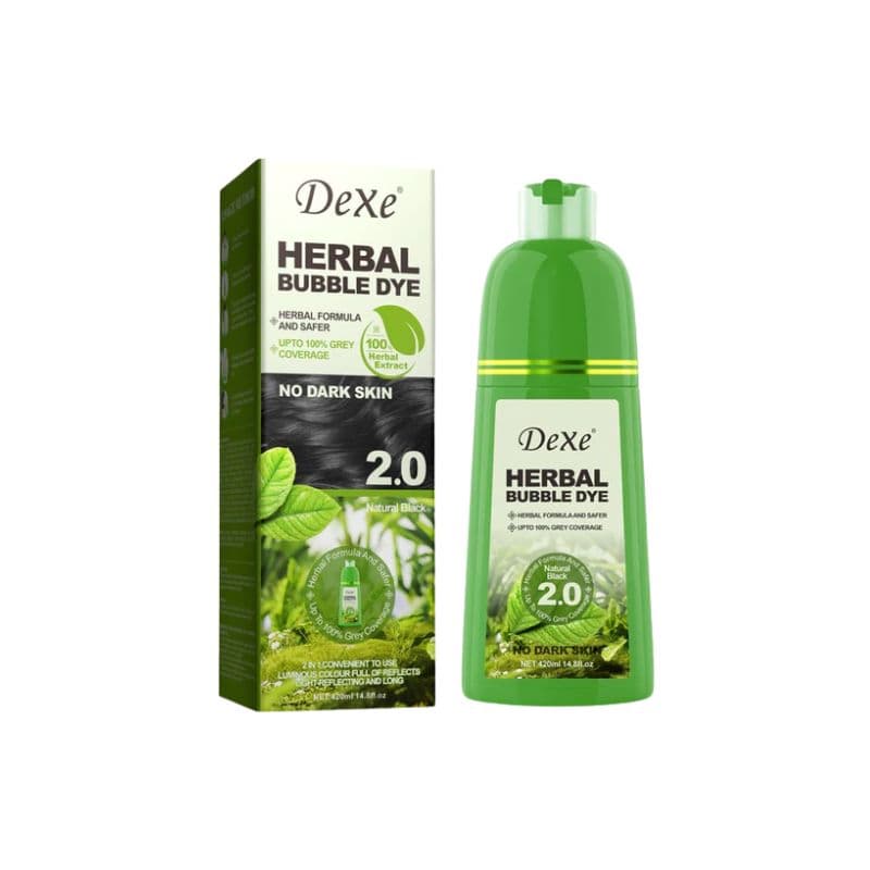 Tinta Capilar Dexe Herbal Bubble Dye Black 2.0 420ml