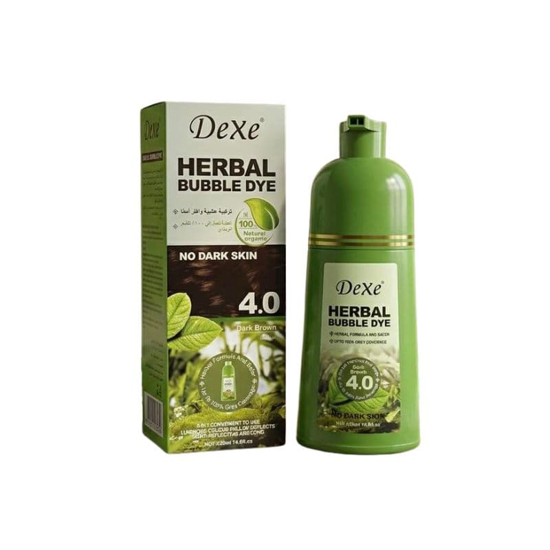 Coloração Em Espuma Dexe Herbal Bubble Dye 4.0 Castanho Escuro 420ml