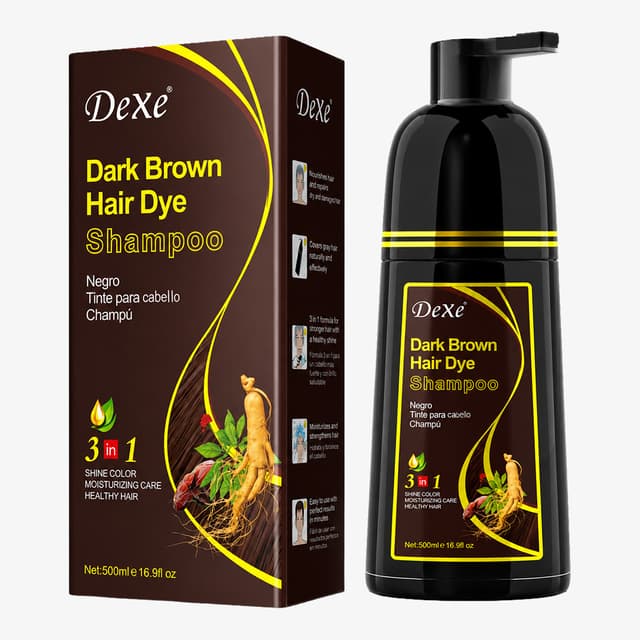 Shampoo Dexe Ginseng Castanho Escuro 500ml