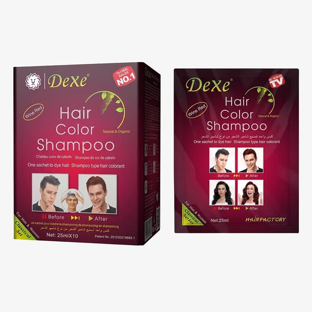 Shampoo Dexe Wine Red 25ml X 10 Peças