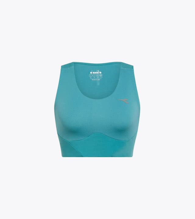 Top Crop Diadora 179625-65151 Feminino M Dusty Turquoise Tam. M