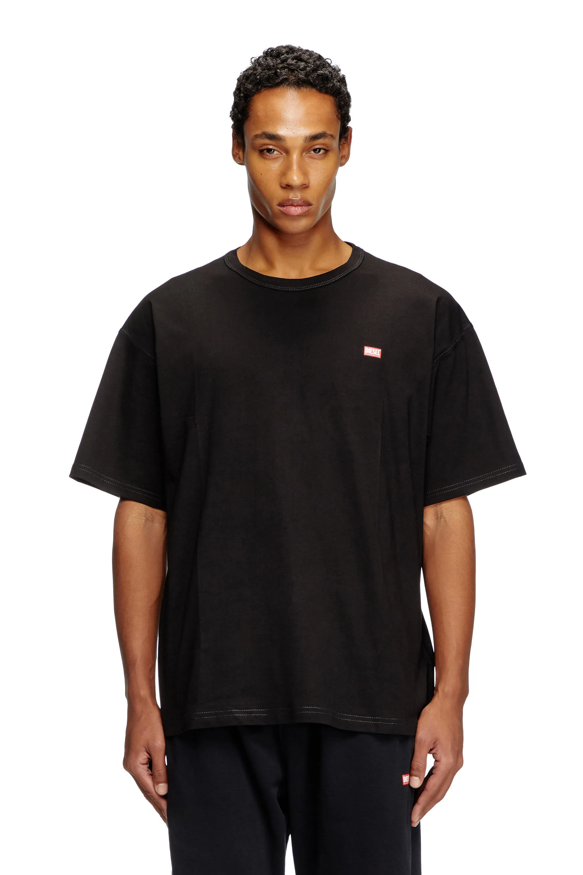 Camiseta Diesel A164000QIAM 9XX Preto Tam. M