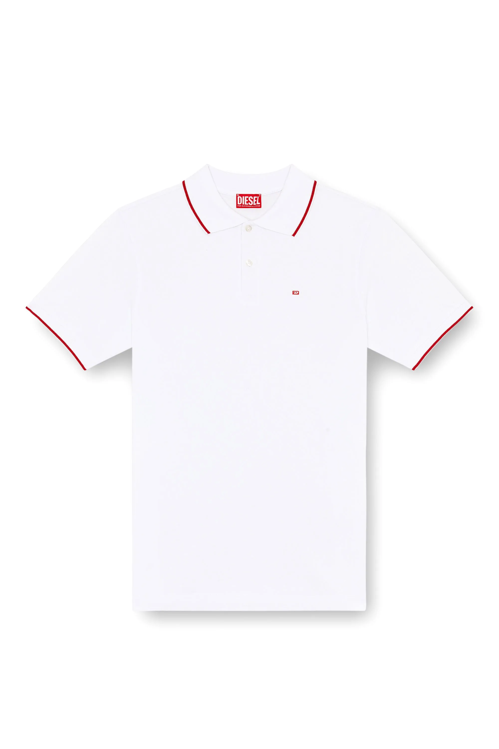 Camiseta Diesel Polo A038200AIJR Tamanho S Branco Tam. S
