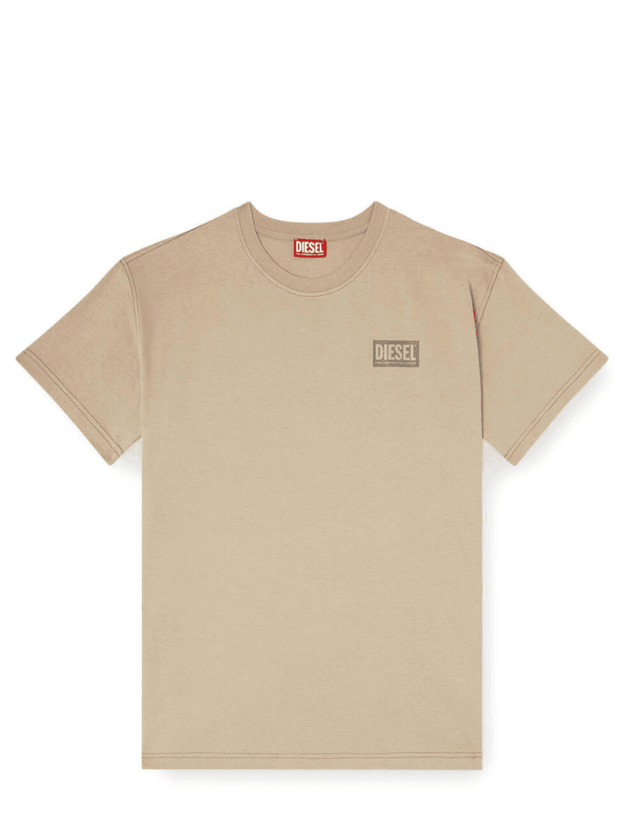 Polo Diesel A20975 0QIAM 5GD Masculina Tamanho L Marrom Claro