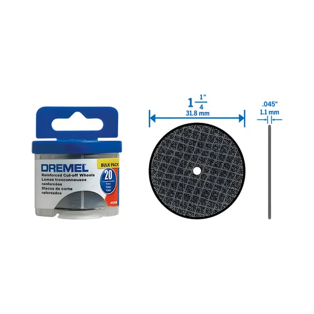 Disco de Corte Dremel 426B Reforçado 1-1/4" 20 Peças