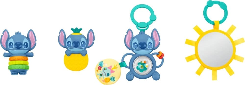 Kit Presente Disney Baby Stitch Bright Starts Tropical Treasures