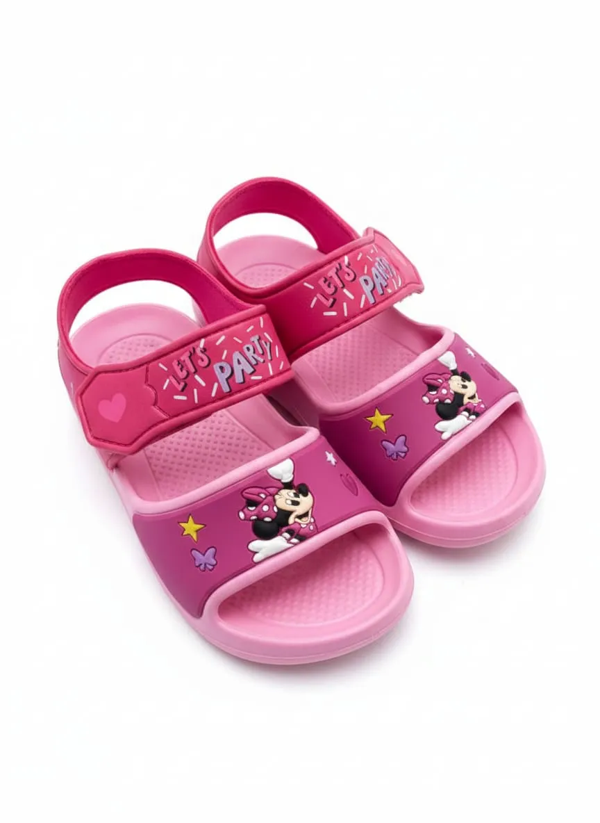 Chinelos Disney Minnie Dns599 Rosa/Vermelho (T) 28