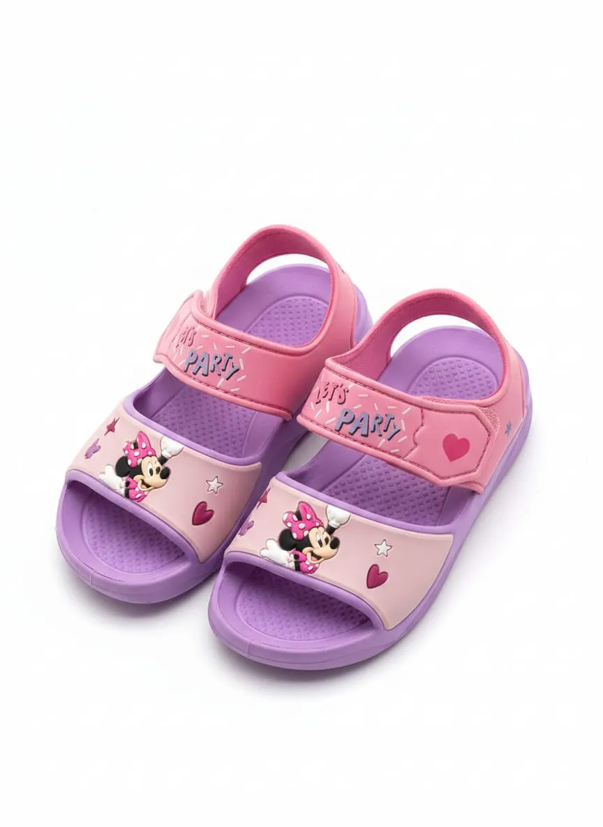 Chinelos Disney Minnie Dns599 Roxo/Rosa Claro (T) 29