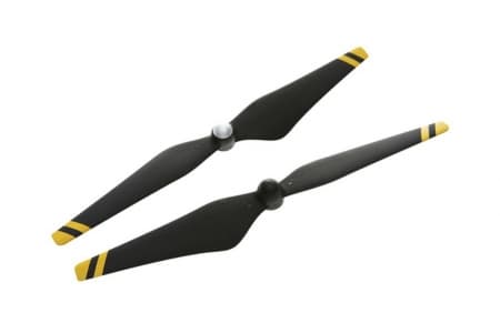 Hélices Dji 9450 Carbon Preto e Amarelo