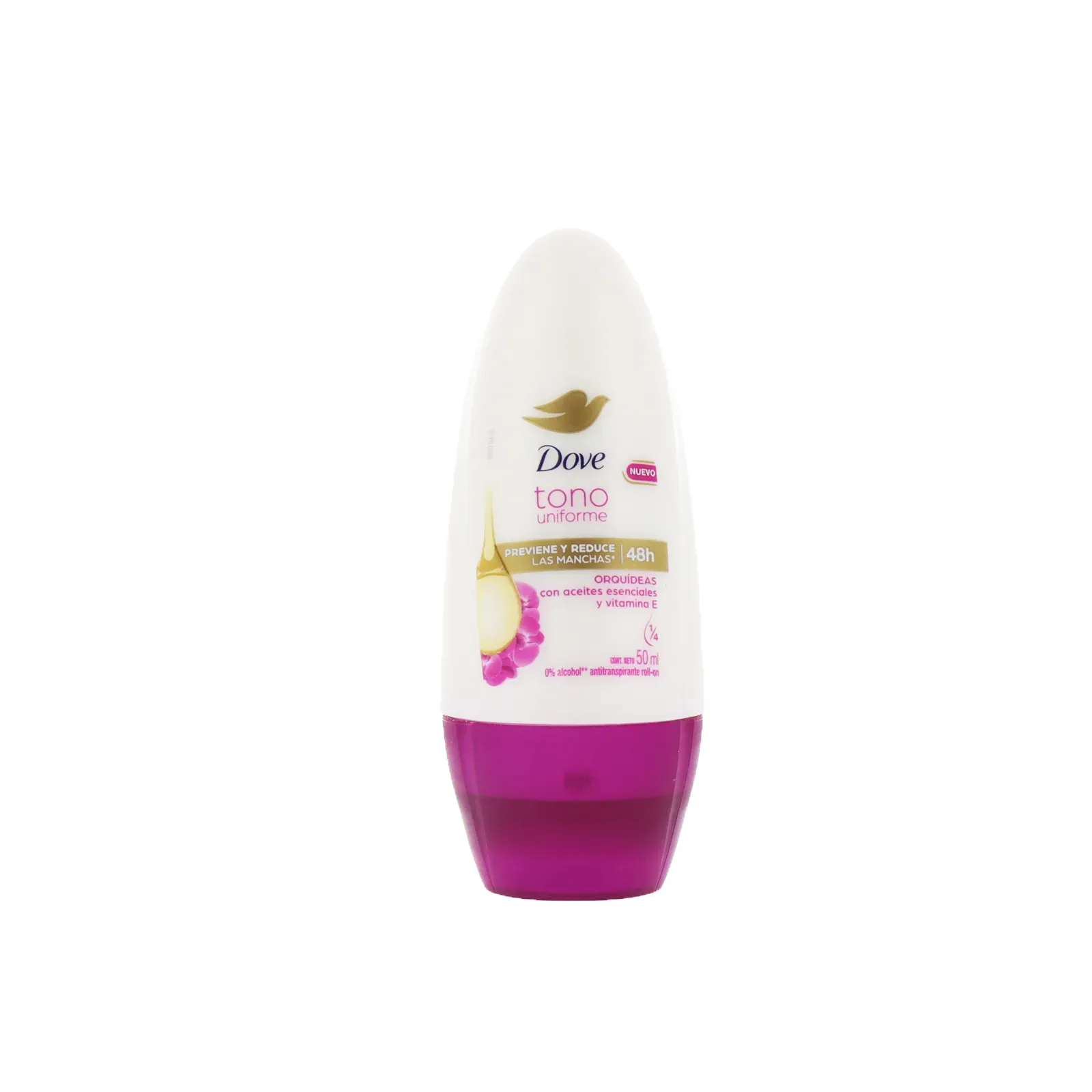 Desodorante Roll-on Dove Tono Uniforme Orquídeas 50ml