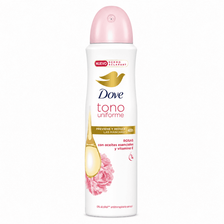 Desodorante Dove Tono Uniforme Rosas 150ml