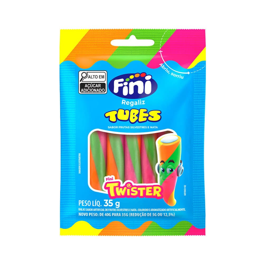 Balas Fini Regaliz Tubes Twister 35G