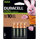 Pilhas Recarregáveis Aaa 900mAh Duracell Pack-4