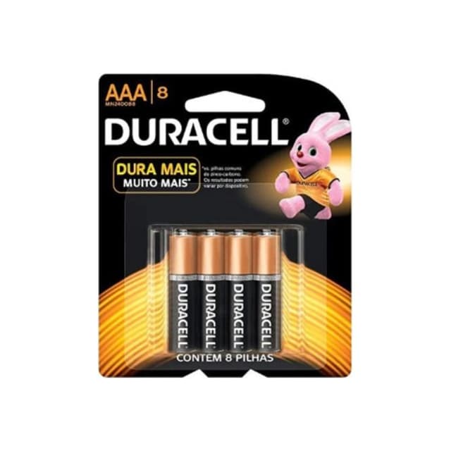 Pilha Alcalina Duracell Aaa X8