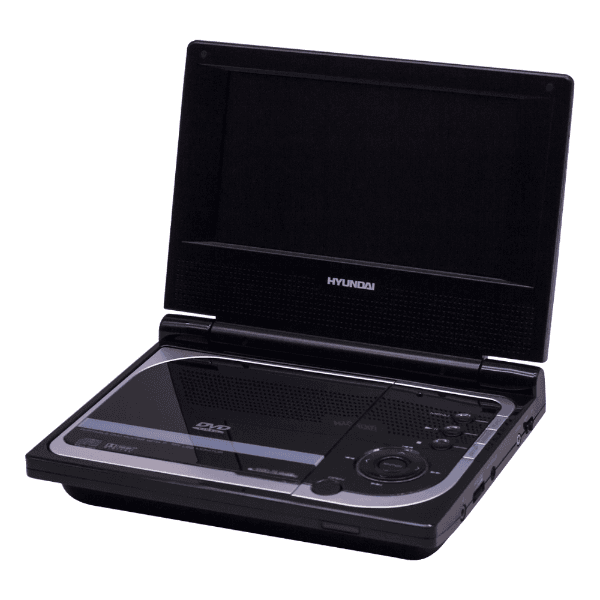 Tela Dvd Player Portátil Hyundai Hy-9921PDVD 7" USB Sd Mmc Preto