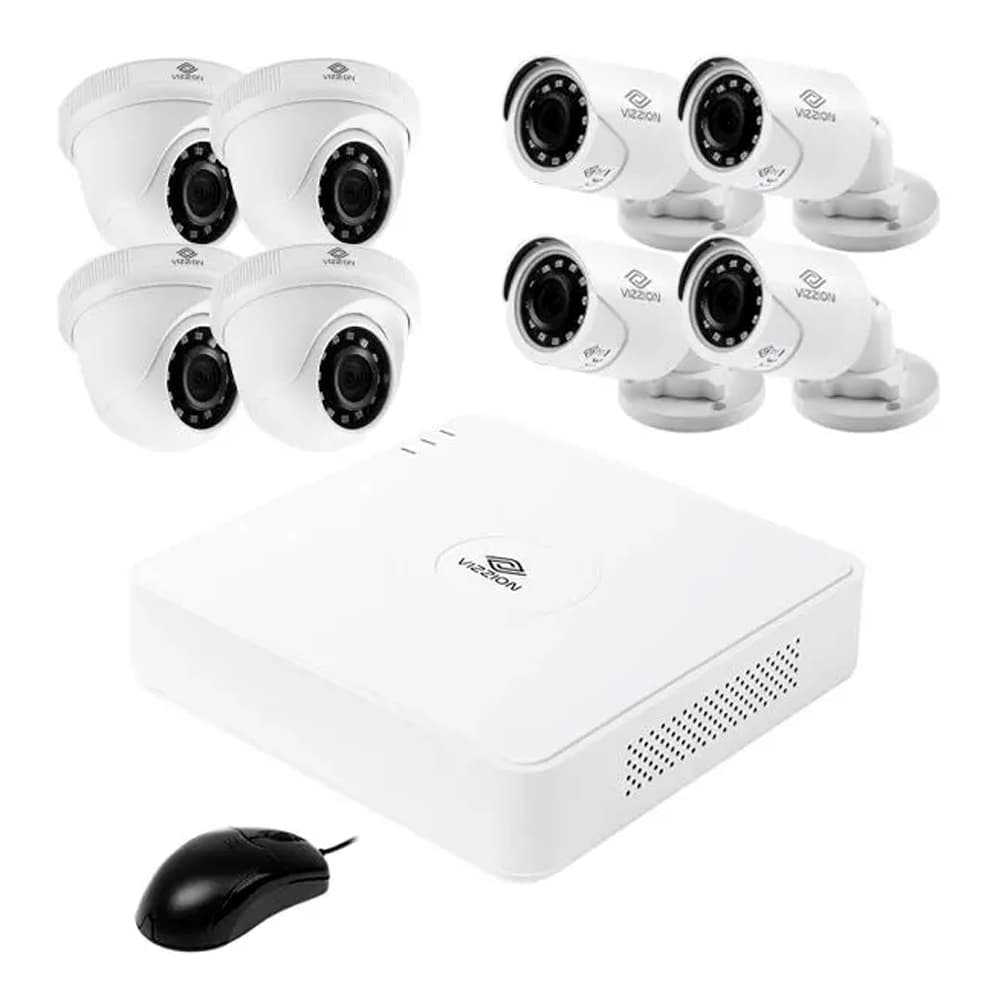 Dvr Vizzion Vz-Kit0808 One Mini 8 Canais Dvr Vz-08Qk2 1080P + 8 Câmeras