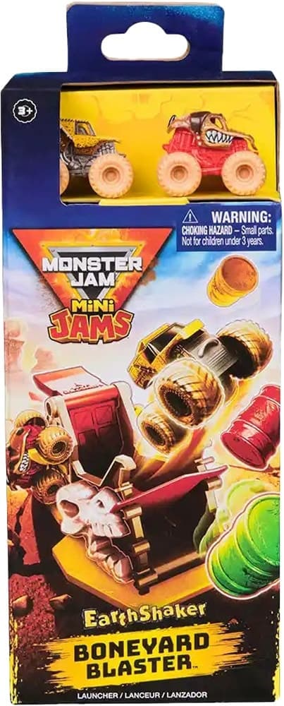 Miniatura Monster Jam Spin Master Earth Shaker Boneyard Blaster